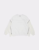 ZIPPER WAFFLE SWEAT