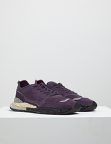 "GEORGE" OG Sole Mix Material Low-top Sneaker – Purple