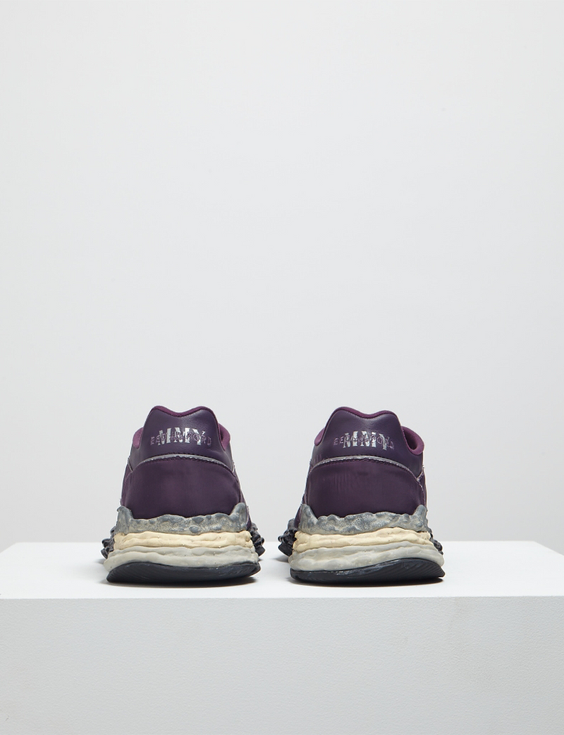 "GEORGE" OG Sole Mix Material Low-top Sneaker – Purple