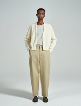 SOFTHYPHEN(ソフトハイフン) - ORGANIC COTTON CHINO WIDE TROUSERS オーガニックコットンチノワイドトラウザー