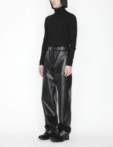 Synthetic Leather Pants / black