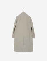 Collar Less Hidden Pocket Coat / beige