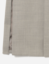 Collar Less Hidden Pocket Coat / beige