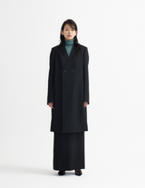 Collar Less Hidden Pocket Coat / beige