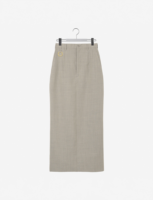 Back Open Skirt / beige