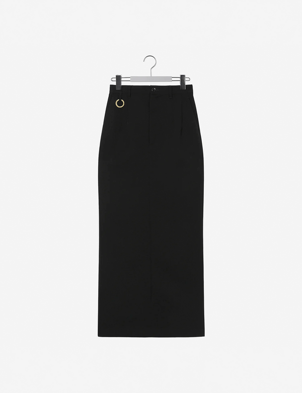 Back Open Skirt / black