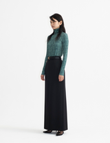 Back Open Skirt / black