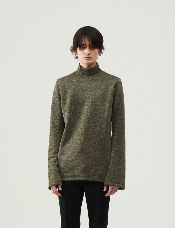Glitter Turtle Neck – Silver