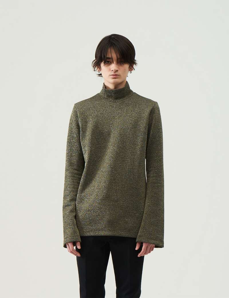 Glitter Turtle Neck – Silver
