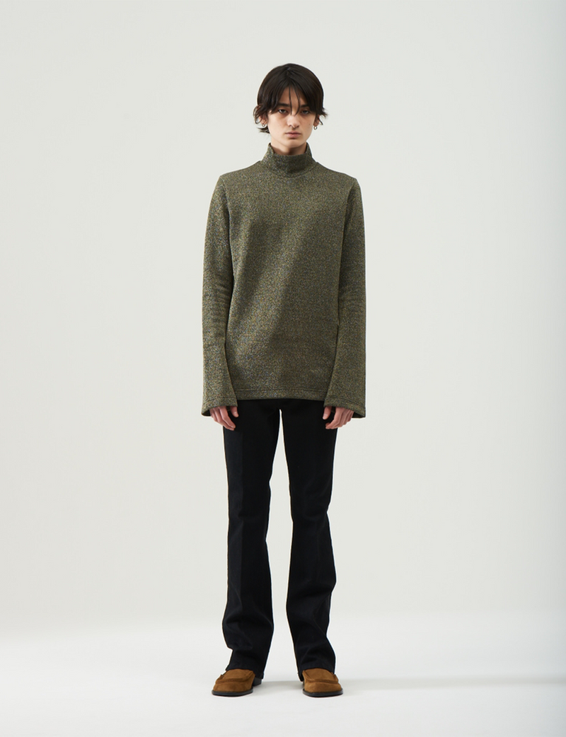 Glitter Turtle Neck – Silver