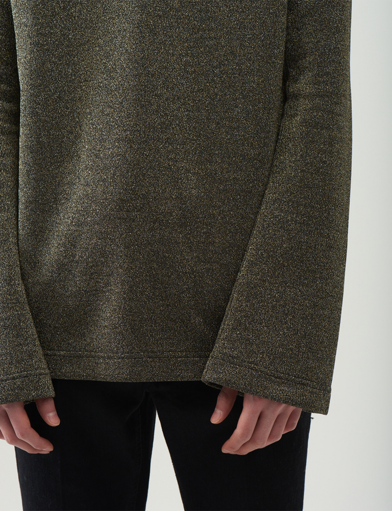 Glitter Turtle Neck – Silver