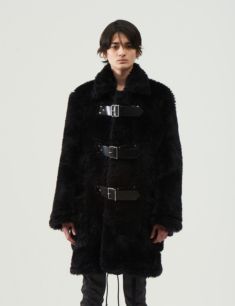 Fake Fur Coat – Black
