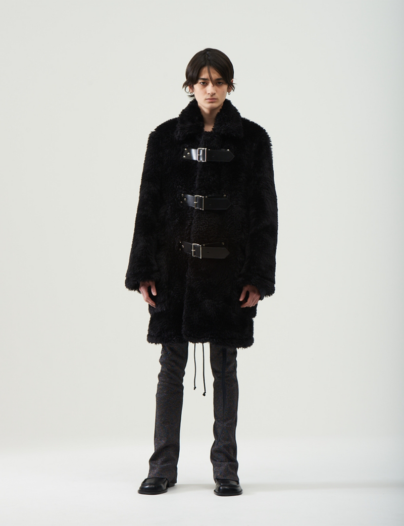 Fake Fur Coat – Black