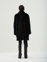 Fake Fur Coat – Black