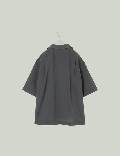 Open Collar Shirt(MID) / gray