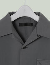 Open Collar Shirt(MID) / gray