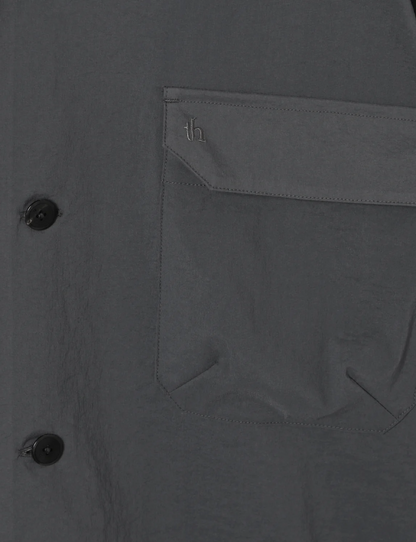 Open Collar Shirt(MID) / gray