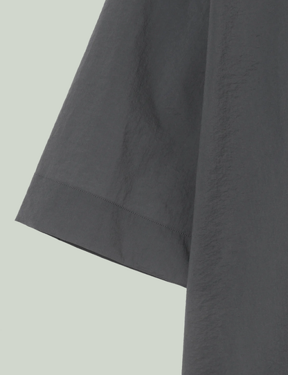 Open Collar Shirt(MID) / gray