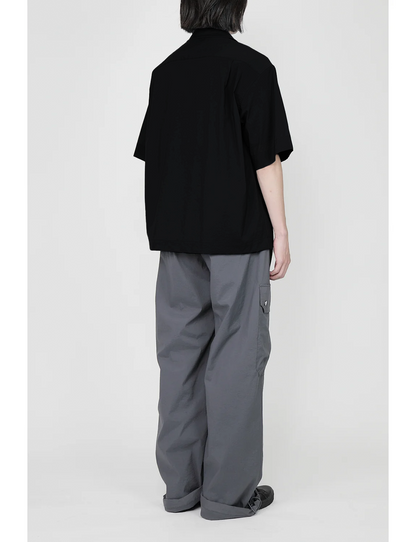 Open Collar Shirt(MID) / black