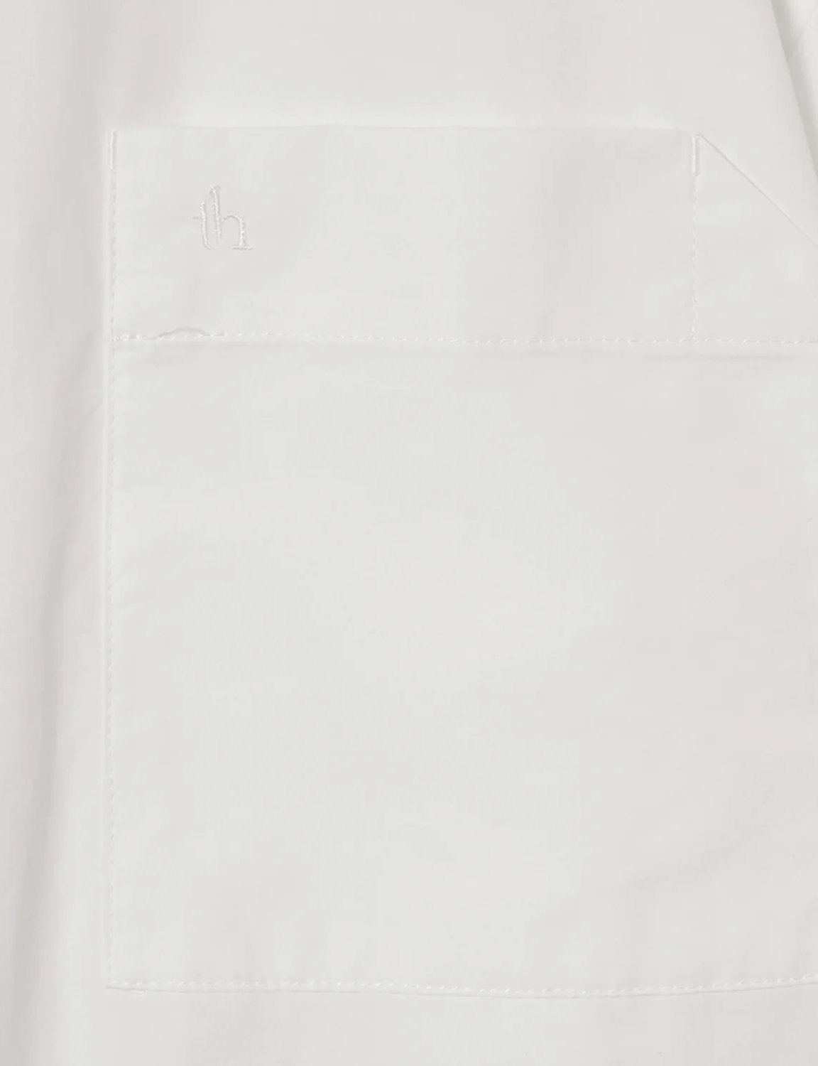 Midsize S/S Zip Shirt / white