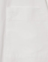 Midsize S/S Zip Shirt / white