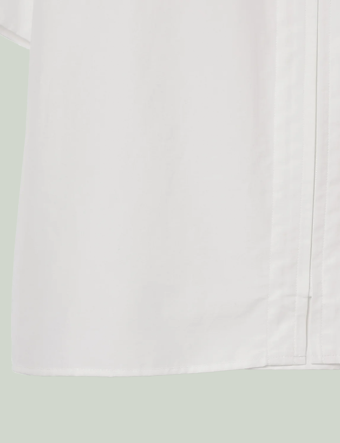 Midsize S/S Zip Shirt / white