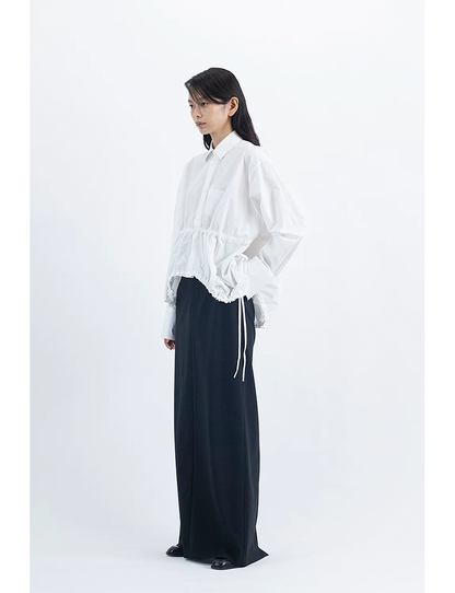 Back Open Skirt / black