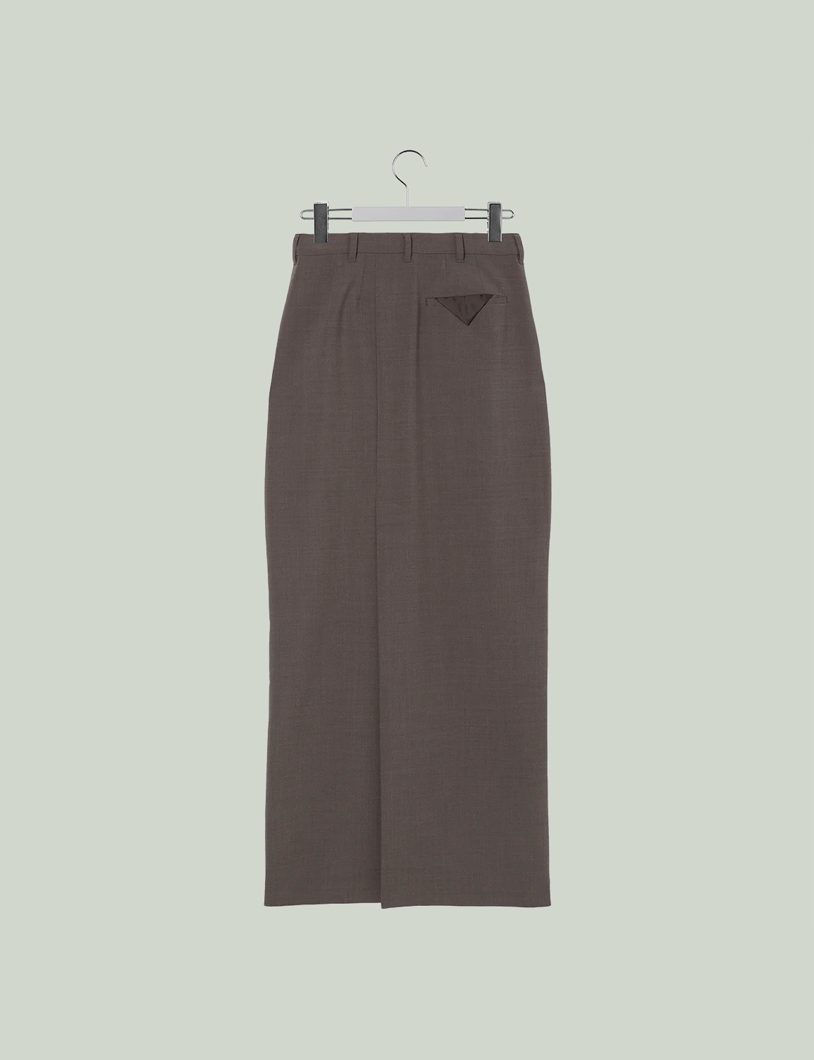 Back Open Skirt / brown