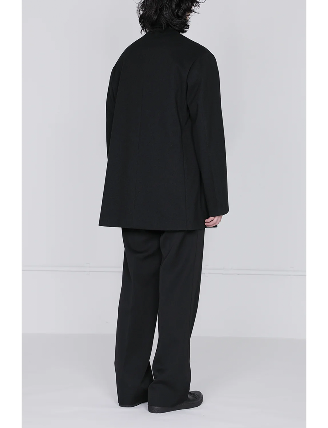 Collarless Jacket / black