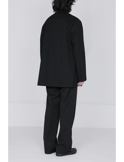 Collarless Jacket / black
