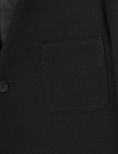 Collarless Jacket / black