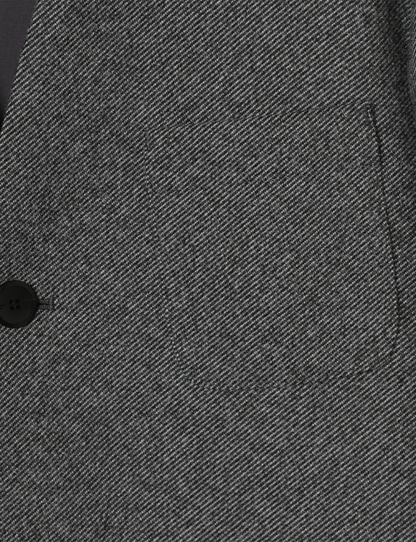 Collarless Jacket / gray