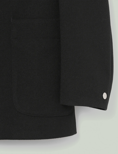 Collarless Jacket / black