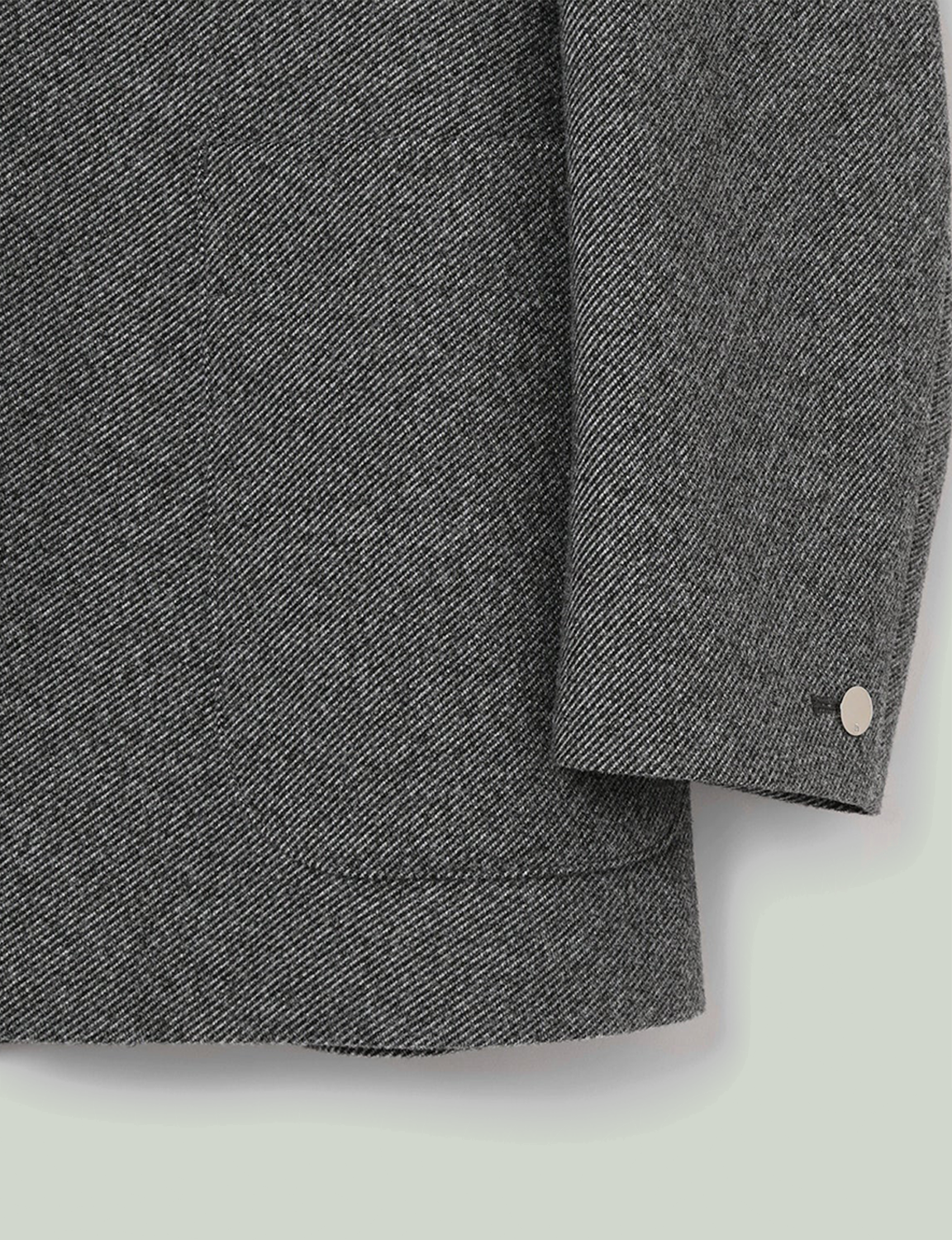 Collarless Jacket / gray