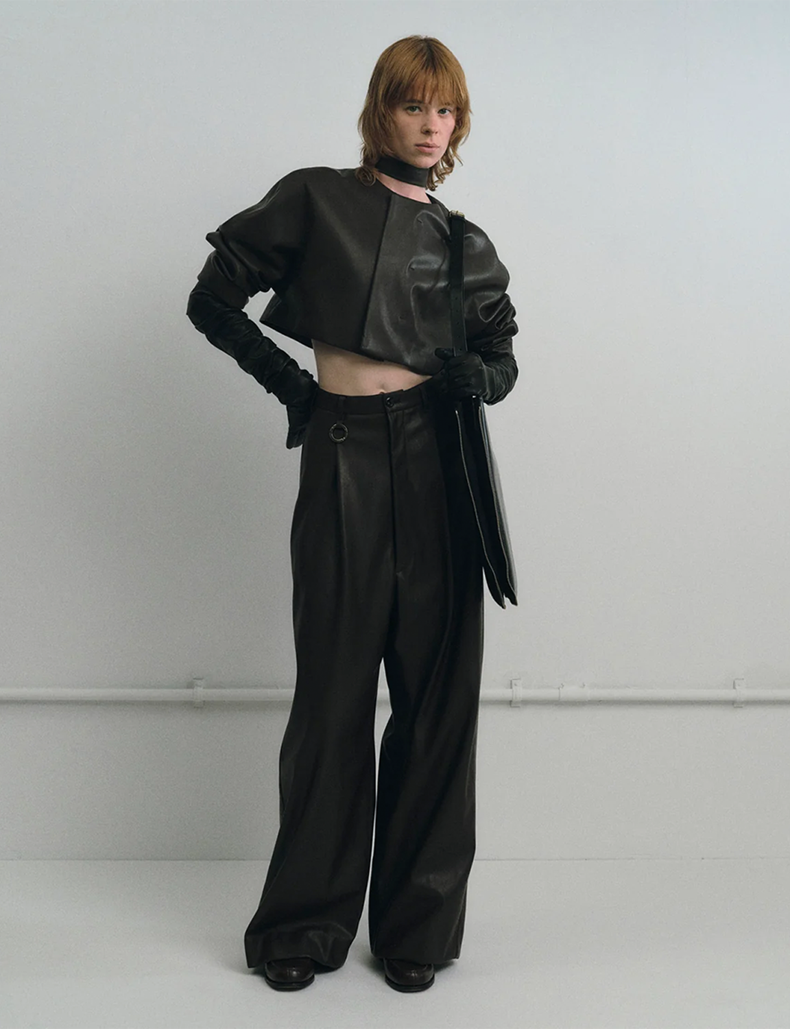 Curve Sleeve Blouson / black
