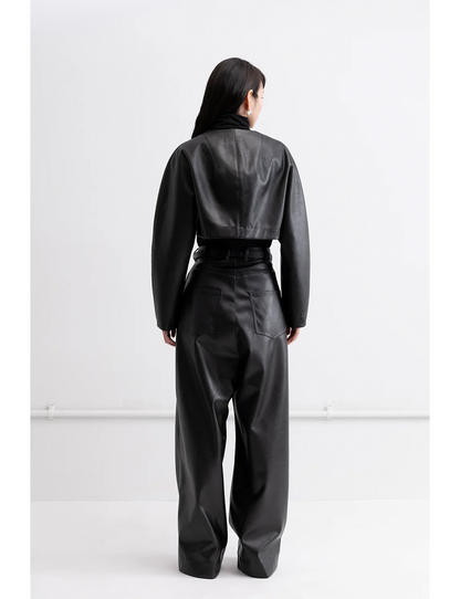 Curve Sleeve Blouson / black