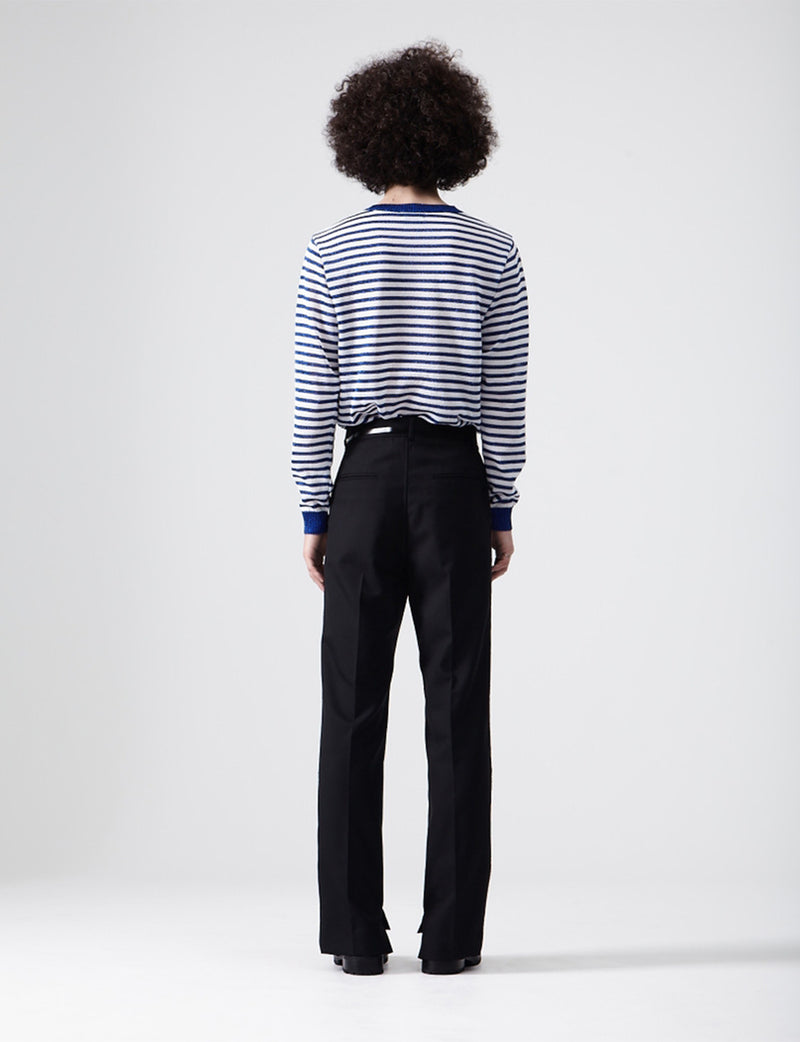 Glitter Side Stripe Pants – Black
