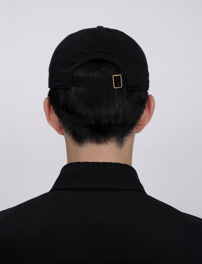 Embroidery Cap / black × white