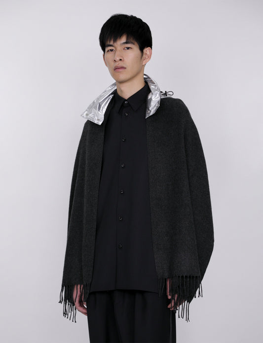 Military Hood Scarf / silver