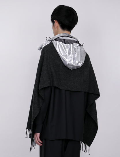 Military Hood Scarf / silver
