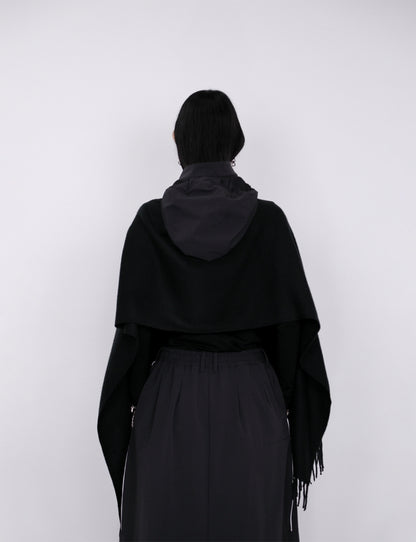 Military Hood Scarf / black