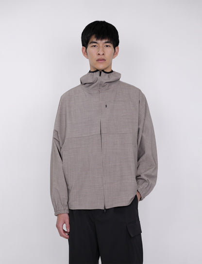 Hooded Shirt Blouson / beige