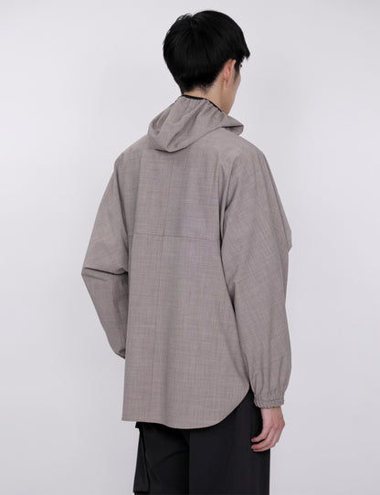 Hooded Shirt Blouson / beige