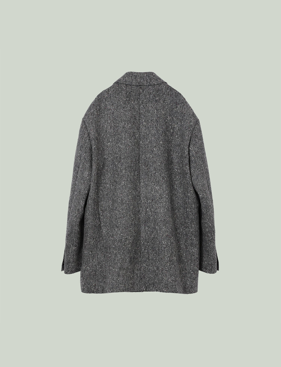 Oversized Double Breasted Jacket / tweed