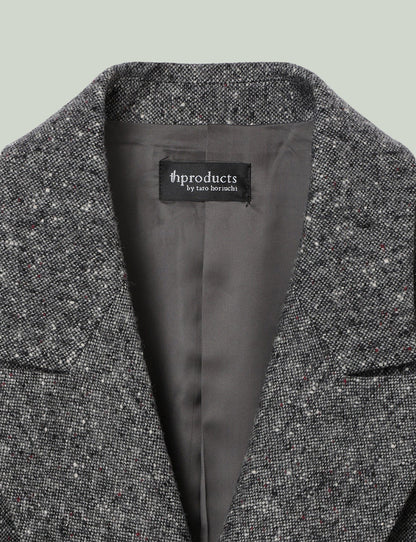 Oversized Double Breasted Jacket / tweed