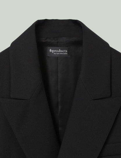 Oversized Double Breasted Jacket / black