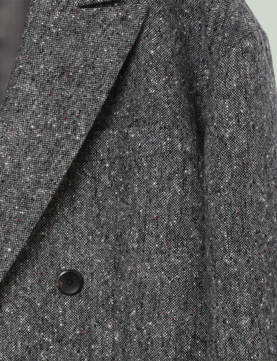 Oversized Double Breasted Jacket / tweed