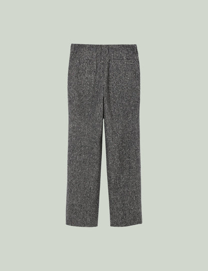QUINN / Wide Tailored Pants / tweed