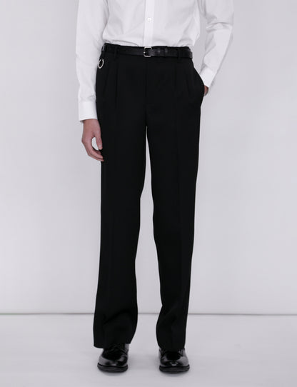 QUINN / Wide Tailored Pants / black