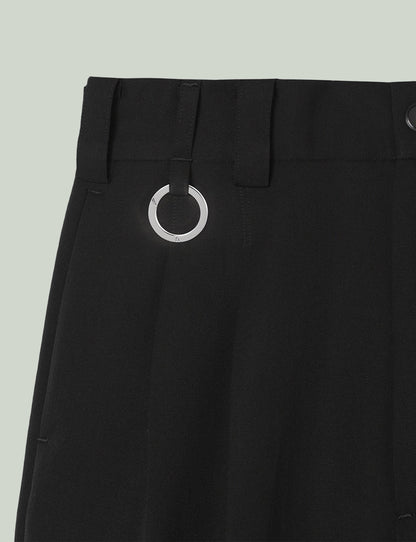 Extra Volumed Tapered Pants / black